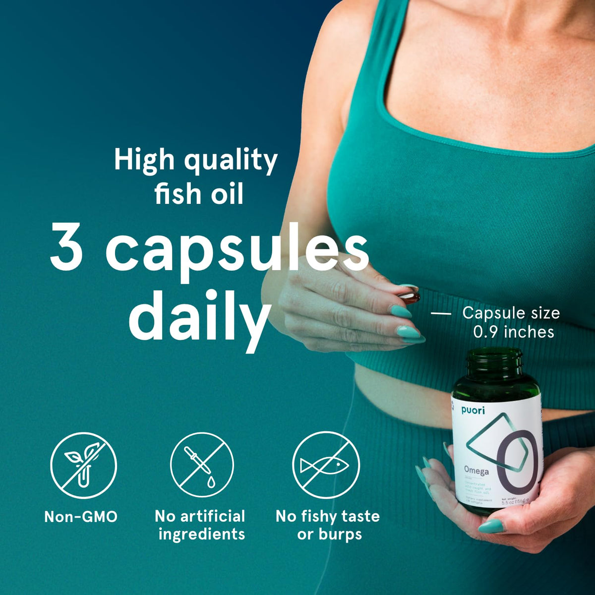 Omega 3 Fish Oil Supplement 120 Softgels I85261
