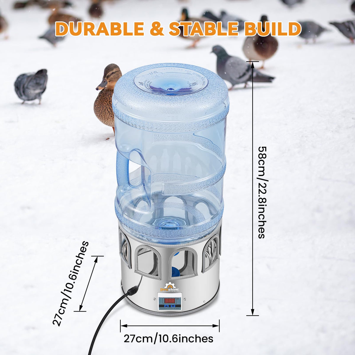 Heated Chicken Waterer 5 Gallon H787664