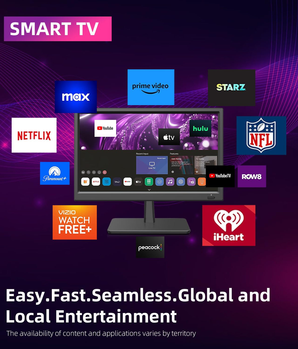 15.6 Inch HD 1080P LED Flat Screen Smart TV P20024