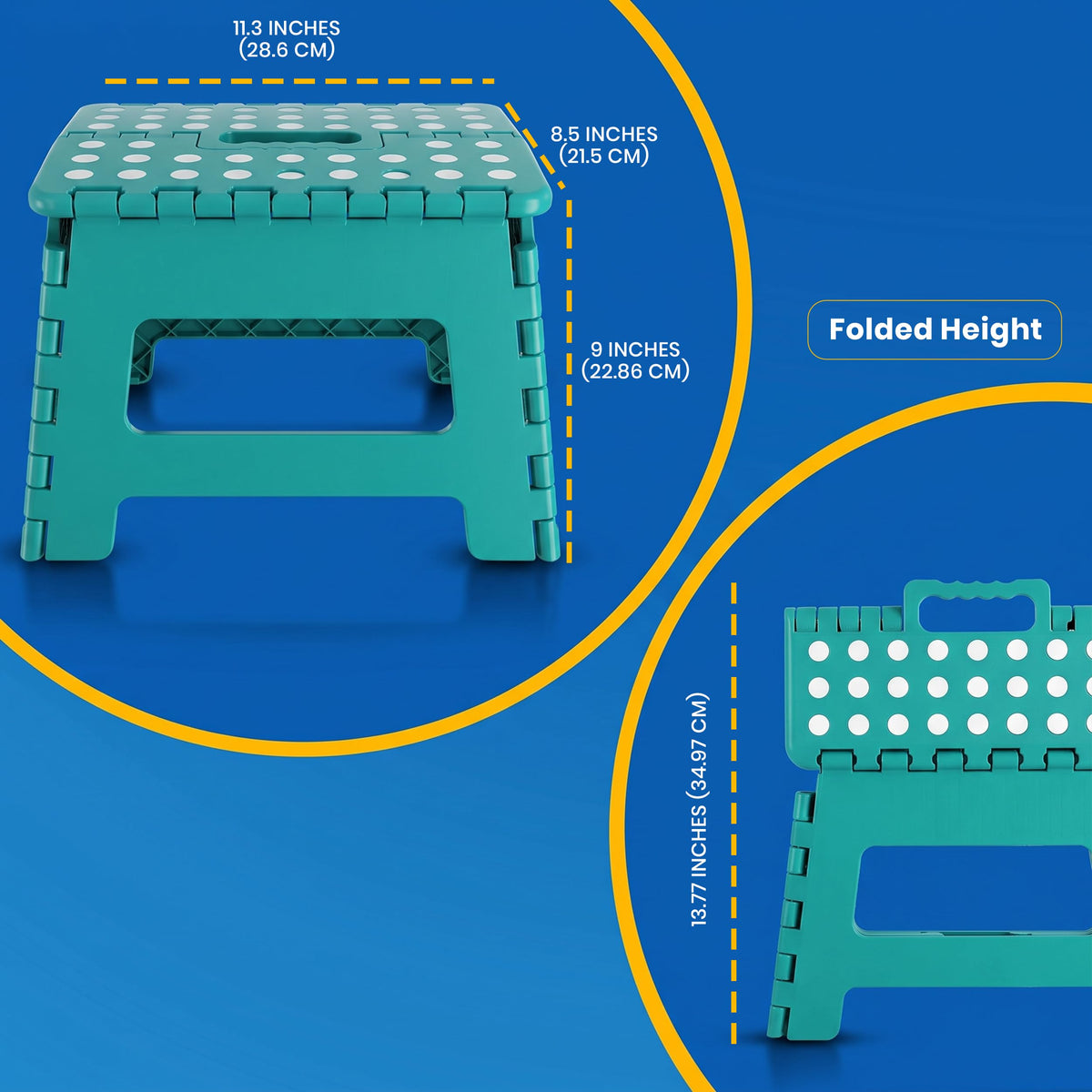 9 Inch Anti-Slip Folding Step Stool A937