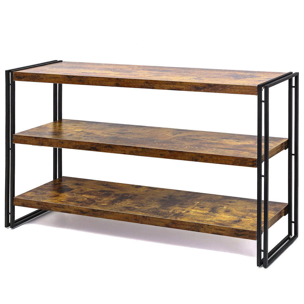 3-Tier Wood and Metal Bookshelf F846