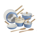 12-Piece Light Blue Ceramic Titanium-Infused Nonstick Cookware Set W902255