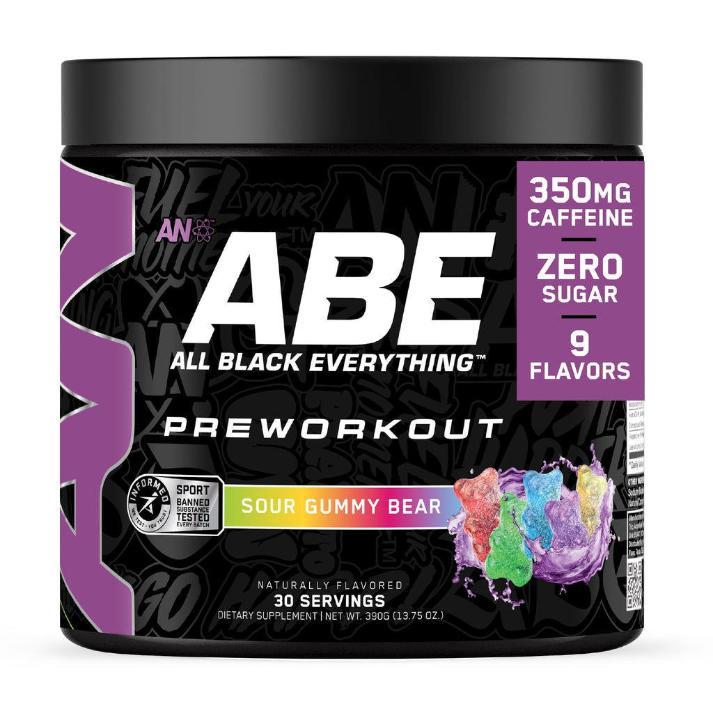 Black Pre-Workout Powder 350mg Caffeine 30 Servings E51610