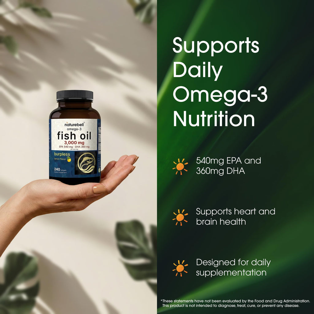 Omega-3 Fish Oil 3,000mg 240 Softgels D23469