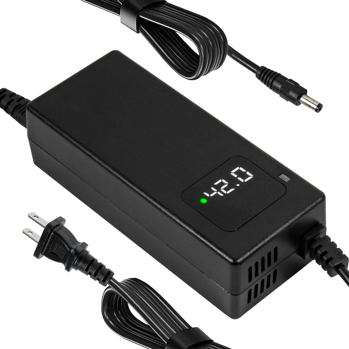 42V 3A Lithium Battery Charger with Display and Built-in Fan Q37357
