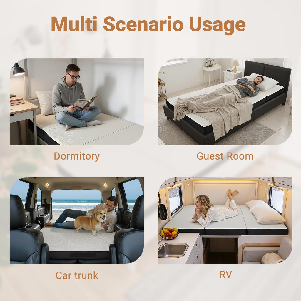 Foldable Twin Memory Foam Mattress L1597