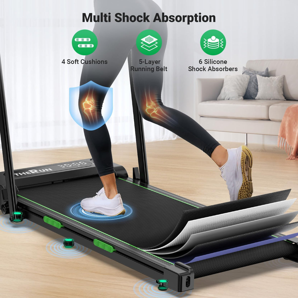 Portable Treadmill with Handle Bar X892