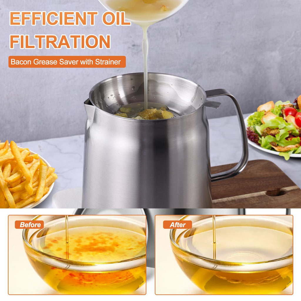 304 Stainless Steel Deep Fryer with Basket X58318