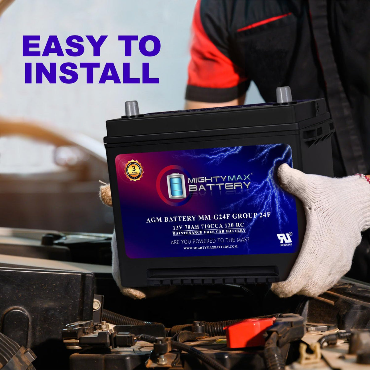 12V 70Ah AGM Replacement Battery Z1023