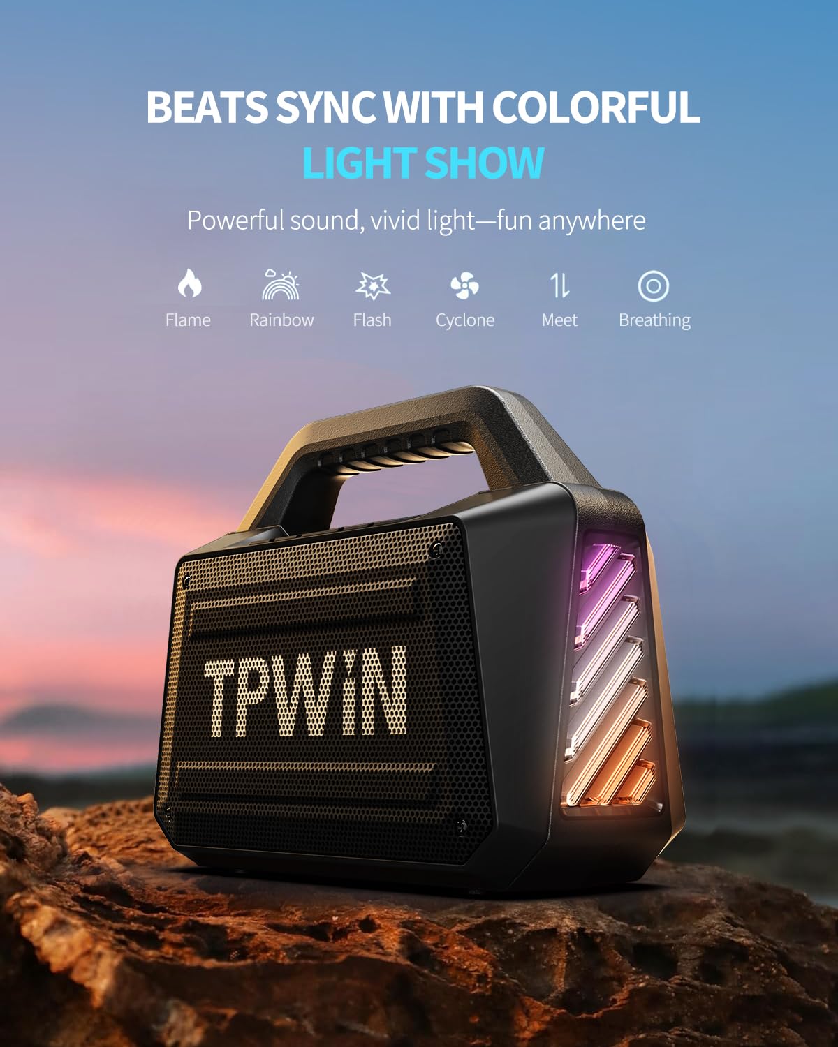 80W IPX6 Waterproof Portable Bluetooth Speaker T26527