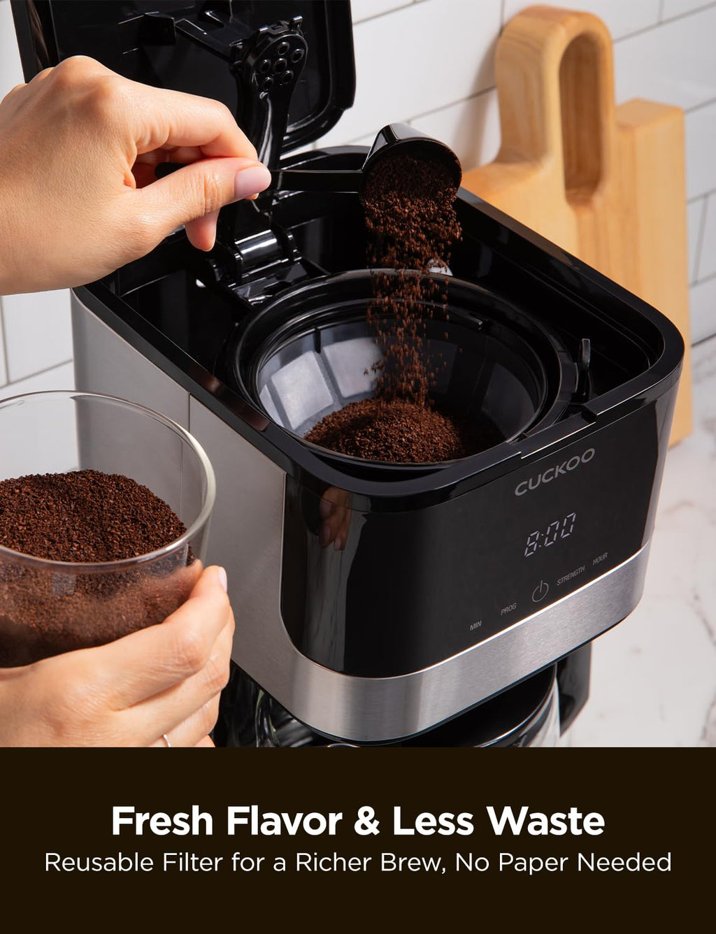 10-Cup Programmable Drip Coffee Maker with Glass Pot F58655