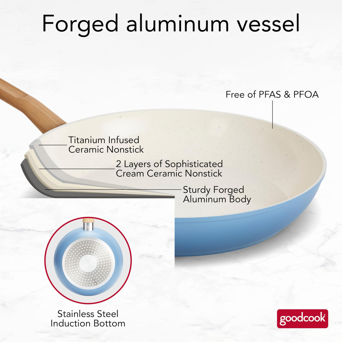 12-Piece Light Blue Ceramic Titanium-Infused Nonstick Cookware Set W902255