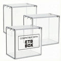 Clear Acrylic Display Boxes 3-Pack with Magnetic Lids S970910