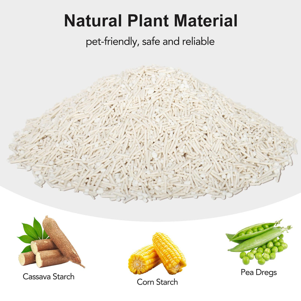Non-Stick Ultra Clumping Tapioca Tofu Cat Litter, 9 lb X 2 Pack U368