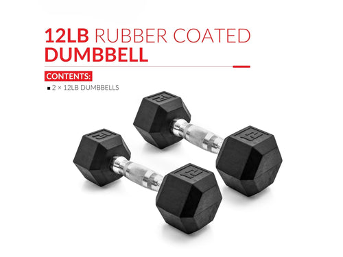 12 lb Hex Dumbbell Pair G7717