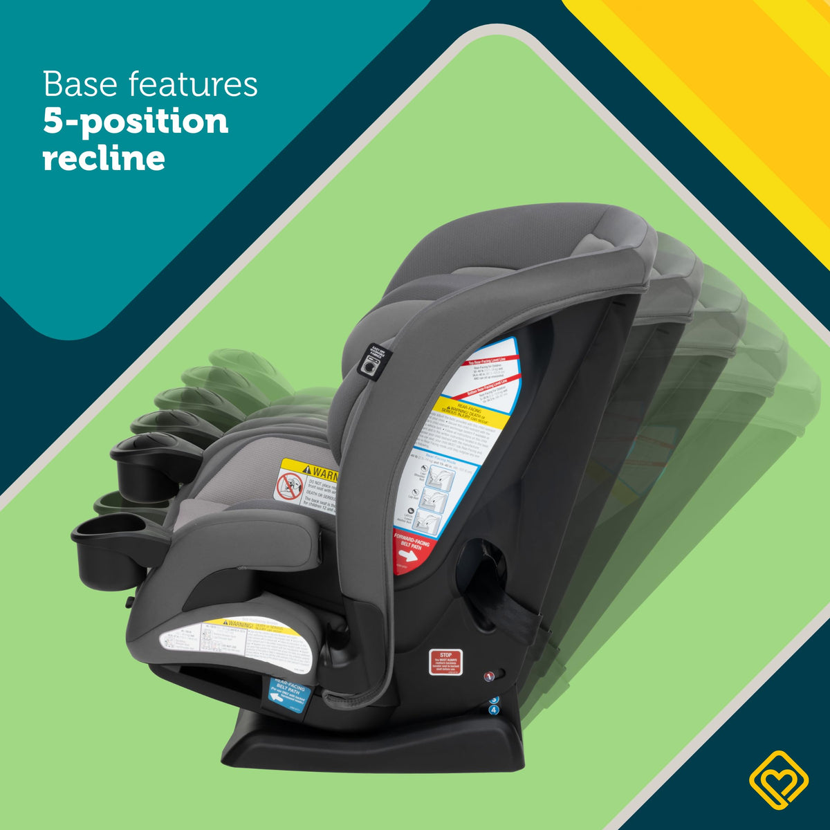 4-in-1 Convertible Car Seat, 5-100 lbs L196511