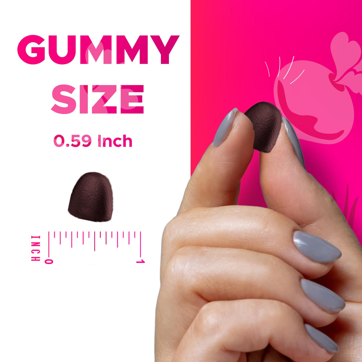 Beet Root Gummies with B6, B12, Grape Seed, Pomegranate & Nicotinamide 60 Count N4331