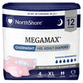 Pink X-Large Adult Diapers with Tabs, 4 Count Z183531