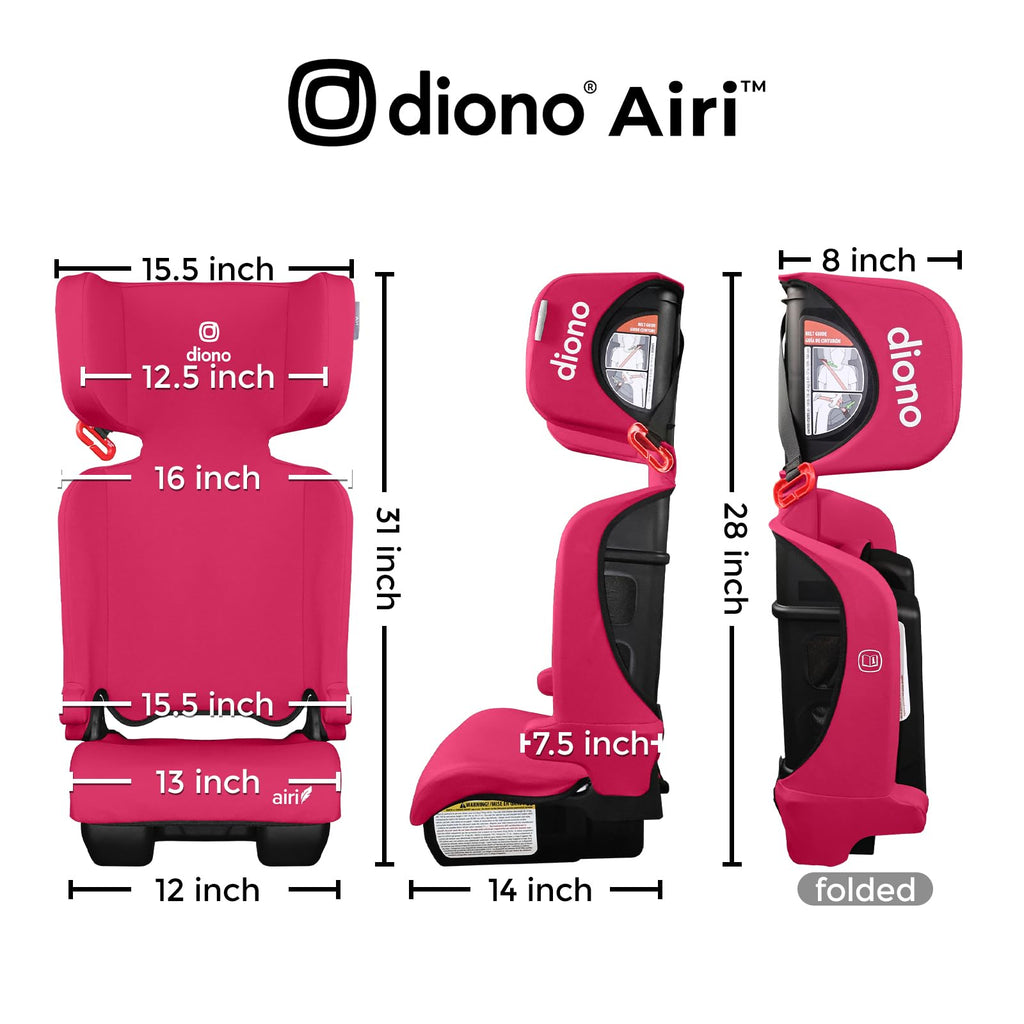 Pink Foldable High Back Booster Seat B466741