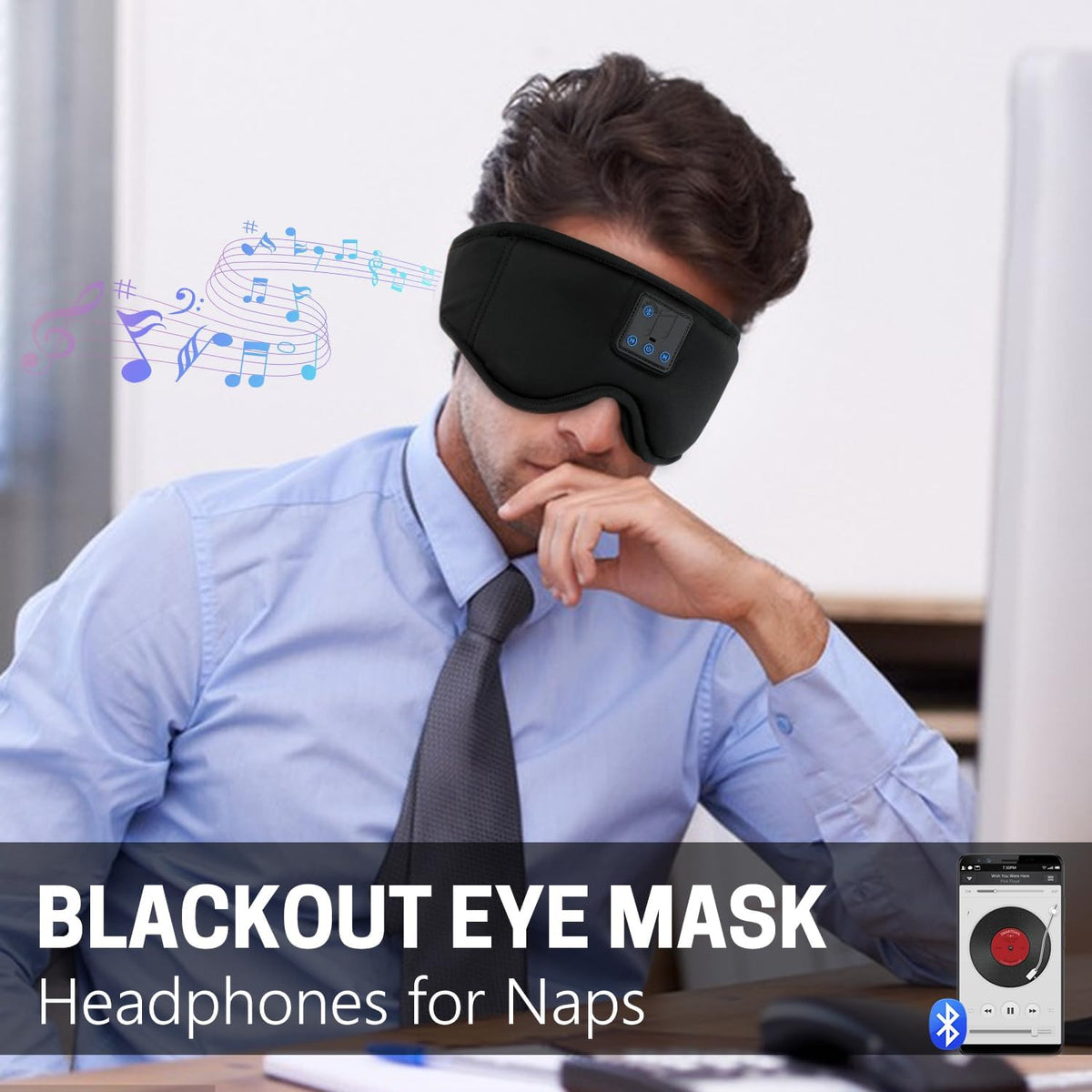 Sleep Mask with Bluetooth Headphones P269