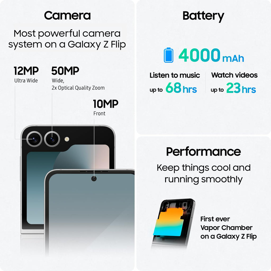 Galaxy Z Flip 6 256GB Blue Smartphone F947467