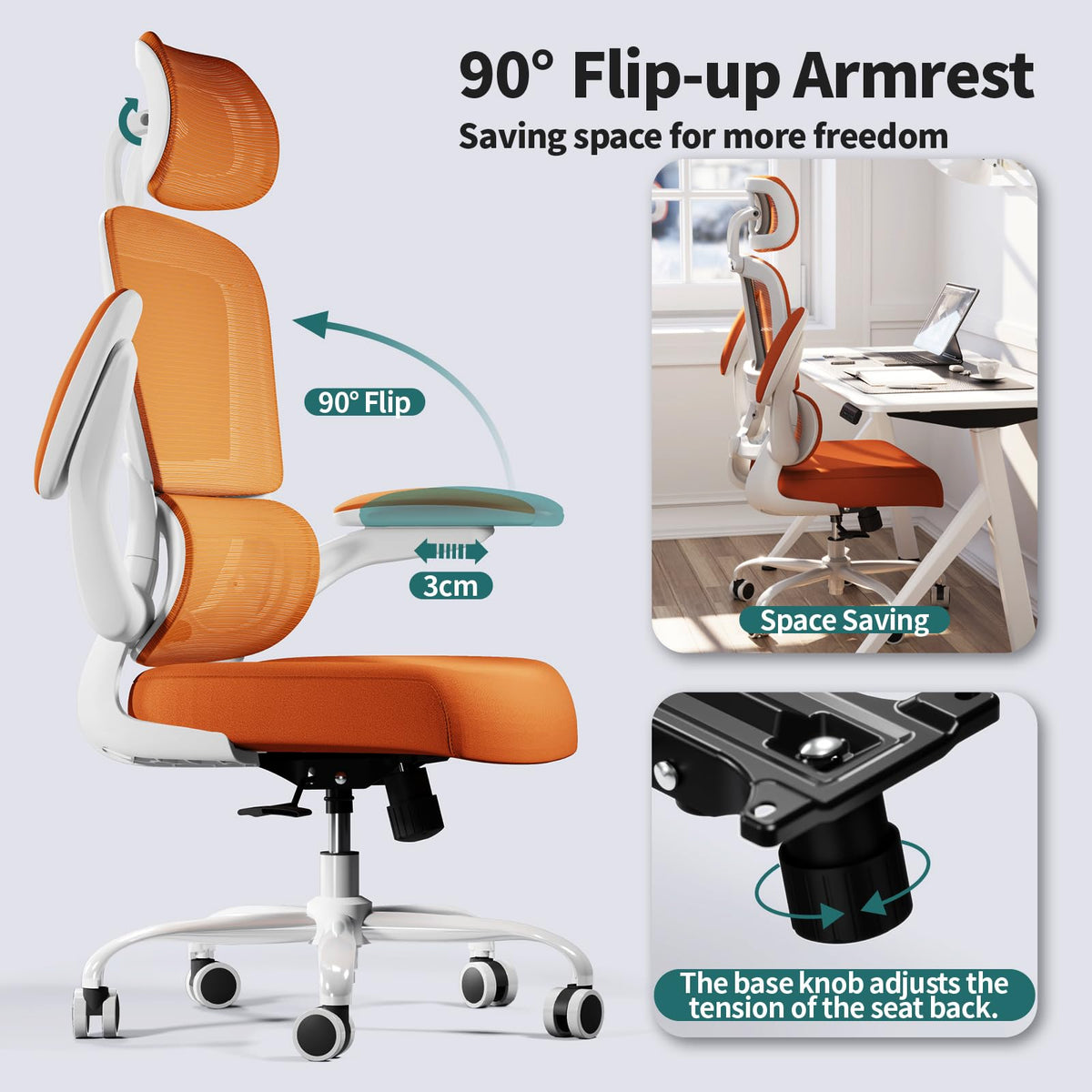 Ergonomic Office Chair with Lumbar Support Y404014