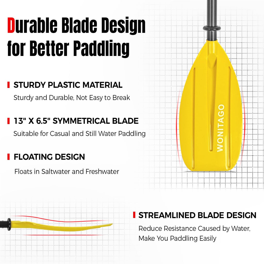 Adjustable Portable 5-Piece Kayak Paddle T883374
