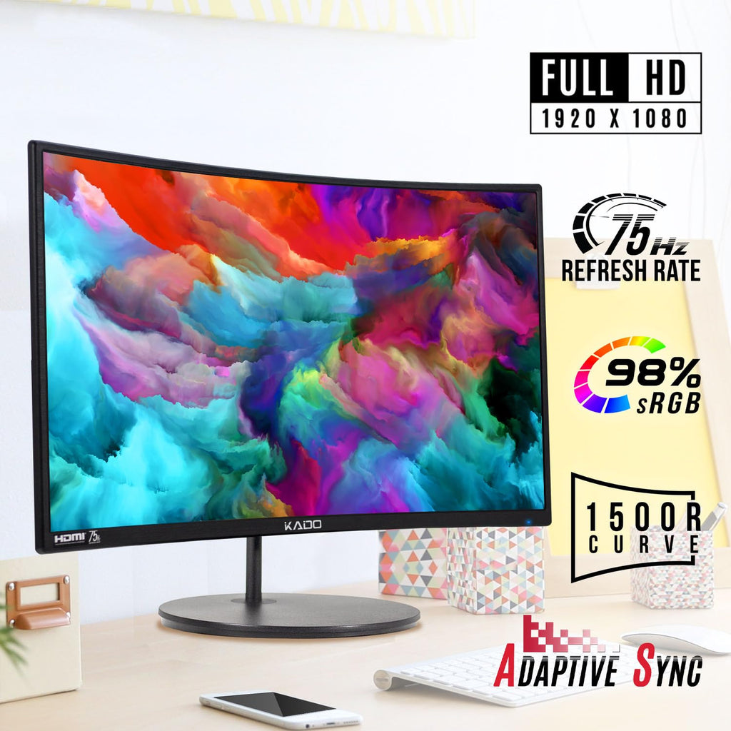 24" Curved 75Hz Computer Monitor 2-Pack F251