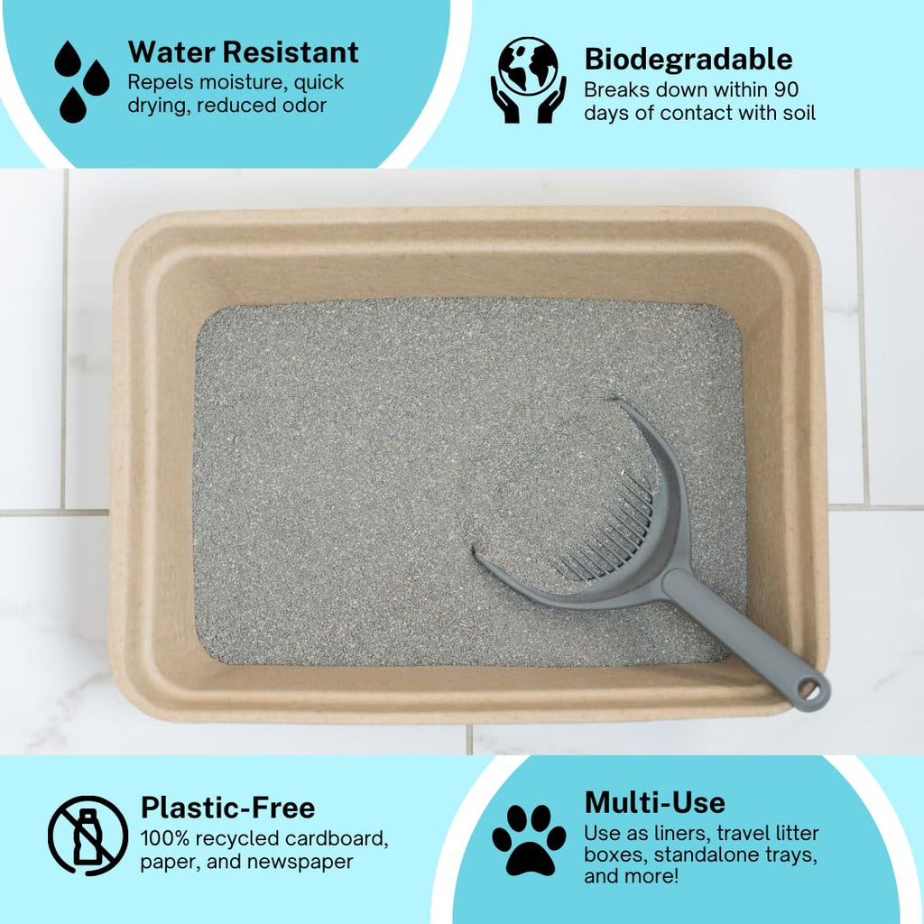 Disposable Litter Boxes 4-Pack P568654