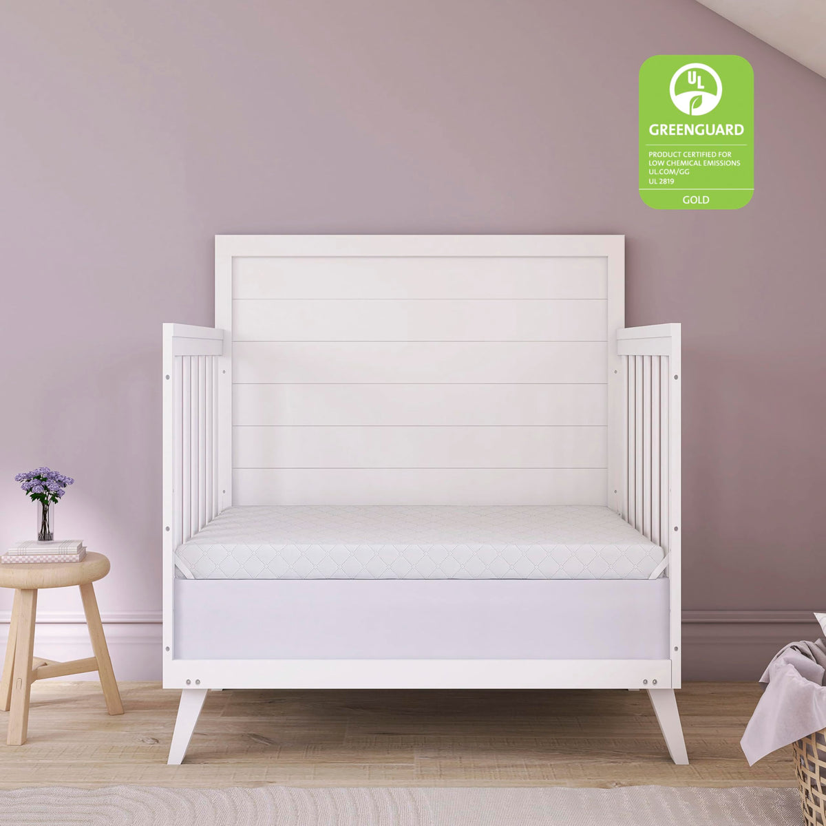 2-in-1 Mini Crib Mattress, Dual-Sided Waterproof U823614