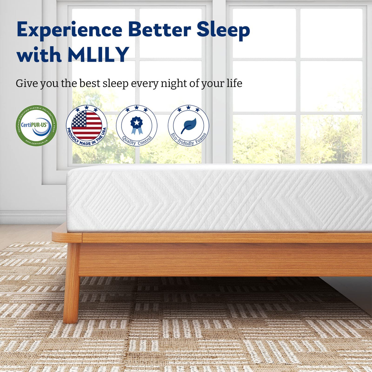 Twin 6 Inch Memory Foam Mattress S598663