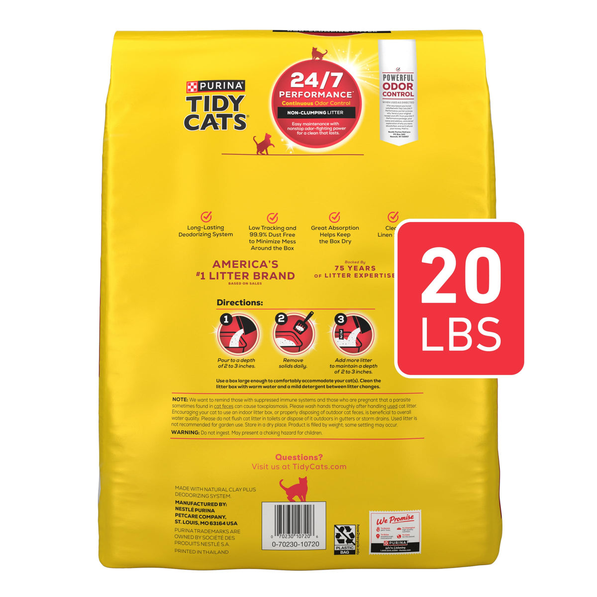Non Clumping Cat Litter 20 lb. Bag H7294