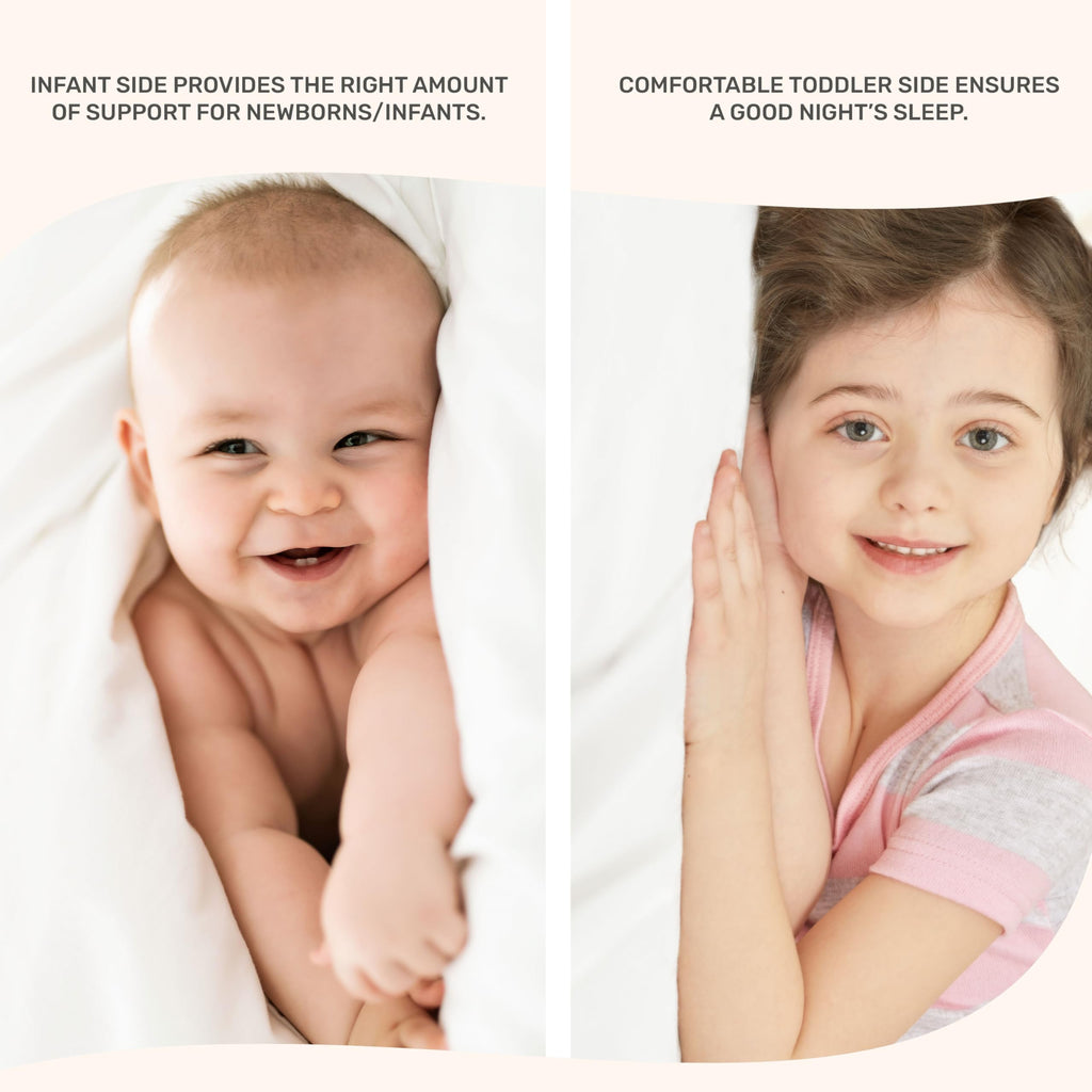 2-in-1 Mini Crib Mattress, Dual-Sided Waterproof U823614