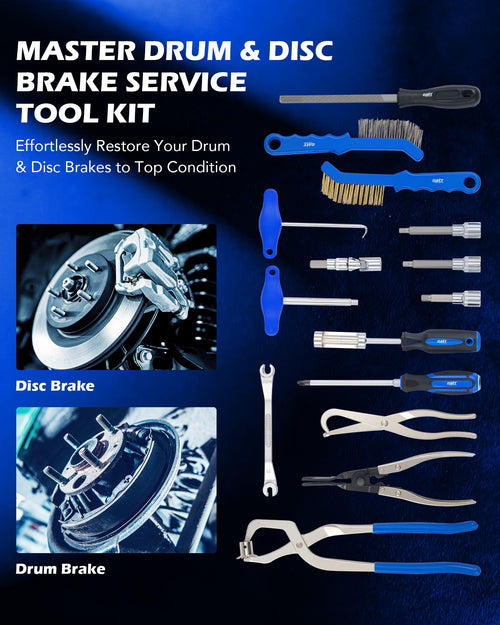 15-Piece Drum & Disc Brake Tool Kit P24180