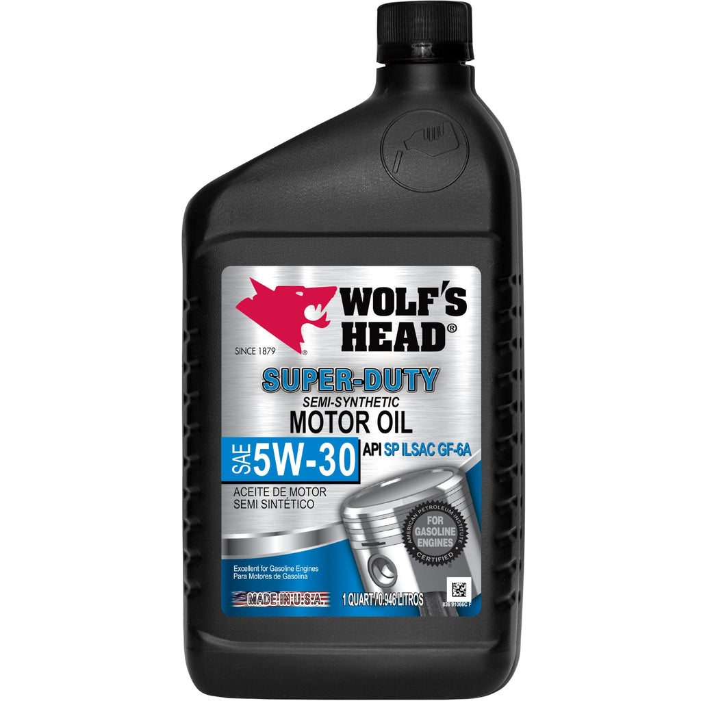 5W-30 Semi Synthetic Motor Oil 1 Quart Bottle Pack of 12 D316