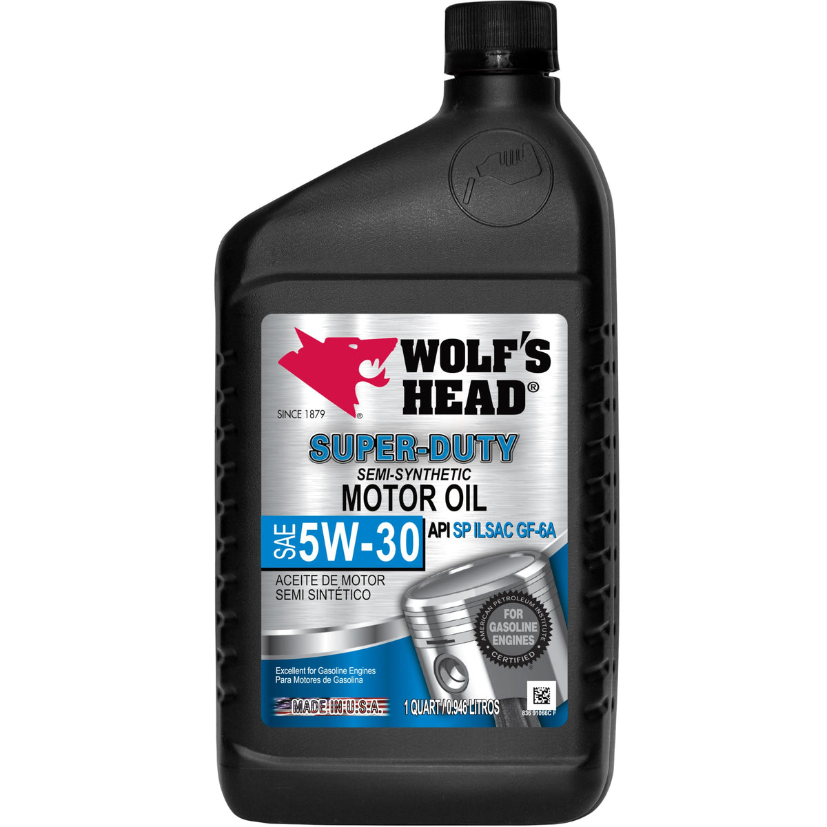 5W-30 Semi Synthetic Motor Oil 1 Quart Bottle Pack of 12 D316