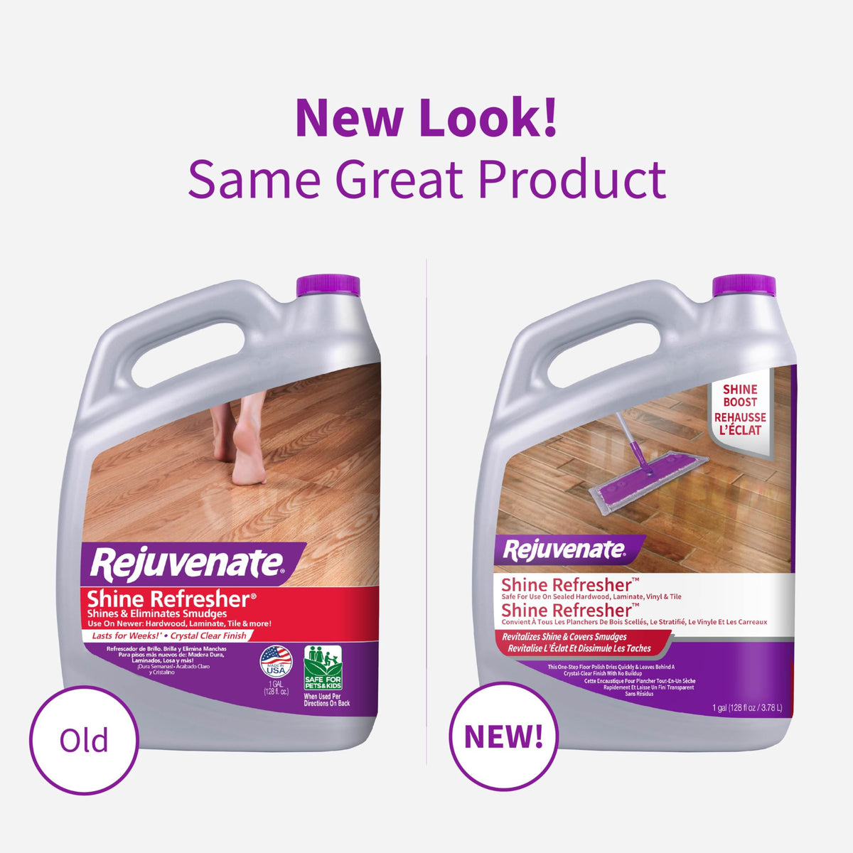 1 Gallon Floor Polish for Sealed Hardwood, Laminate, Vinyl and Tile Q3407