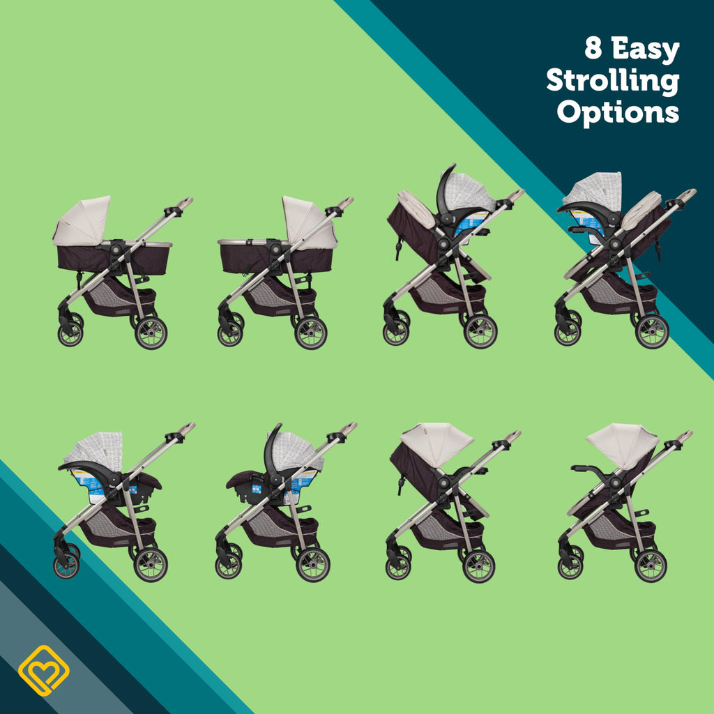 8-in-1 Stroller and Car Seat Combo R7827