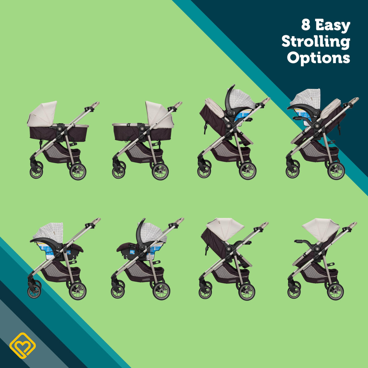 8-in-1 Stroller and Car Seat Combo R7827
