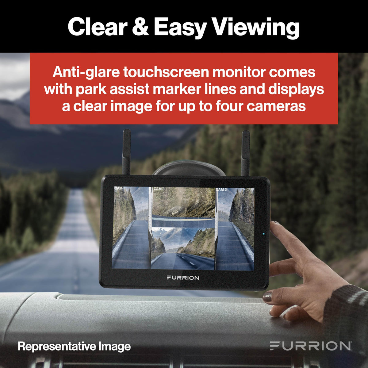 Wireless RV Observation System 7" Monitor H10299