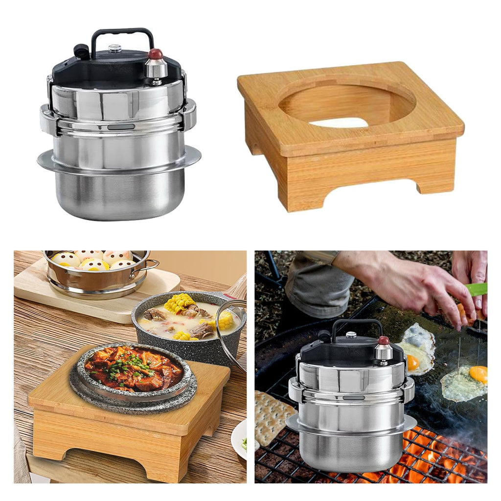Small Pressure Cookers with Wooden G97402