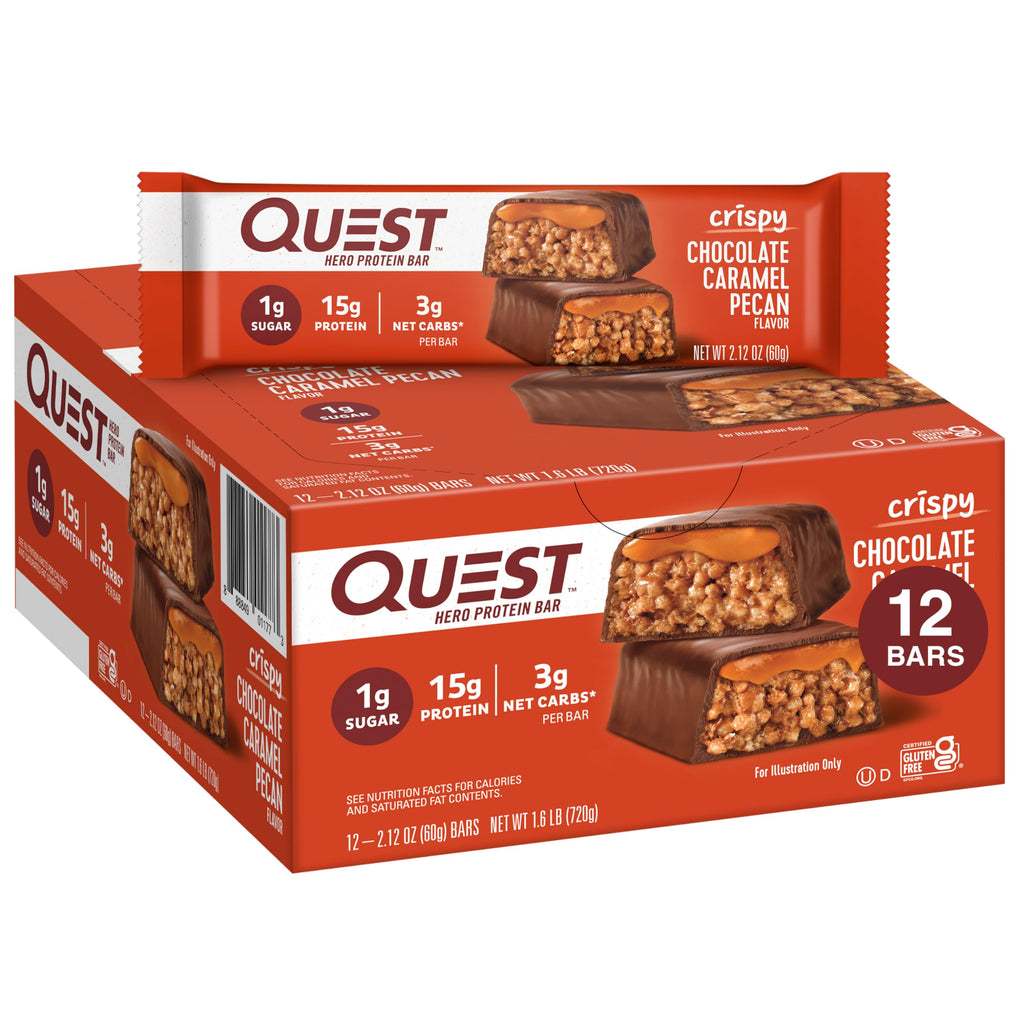 Salted Caramel Protein Shake 4 Count and Chocolate Caramel Pecan Protein Bar 12 Count X981510