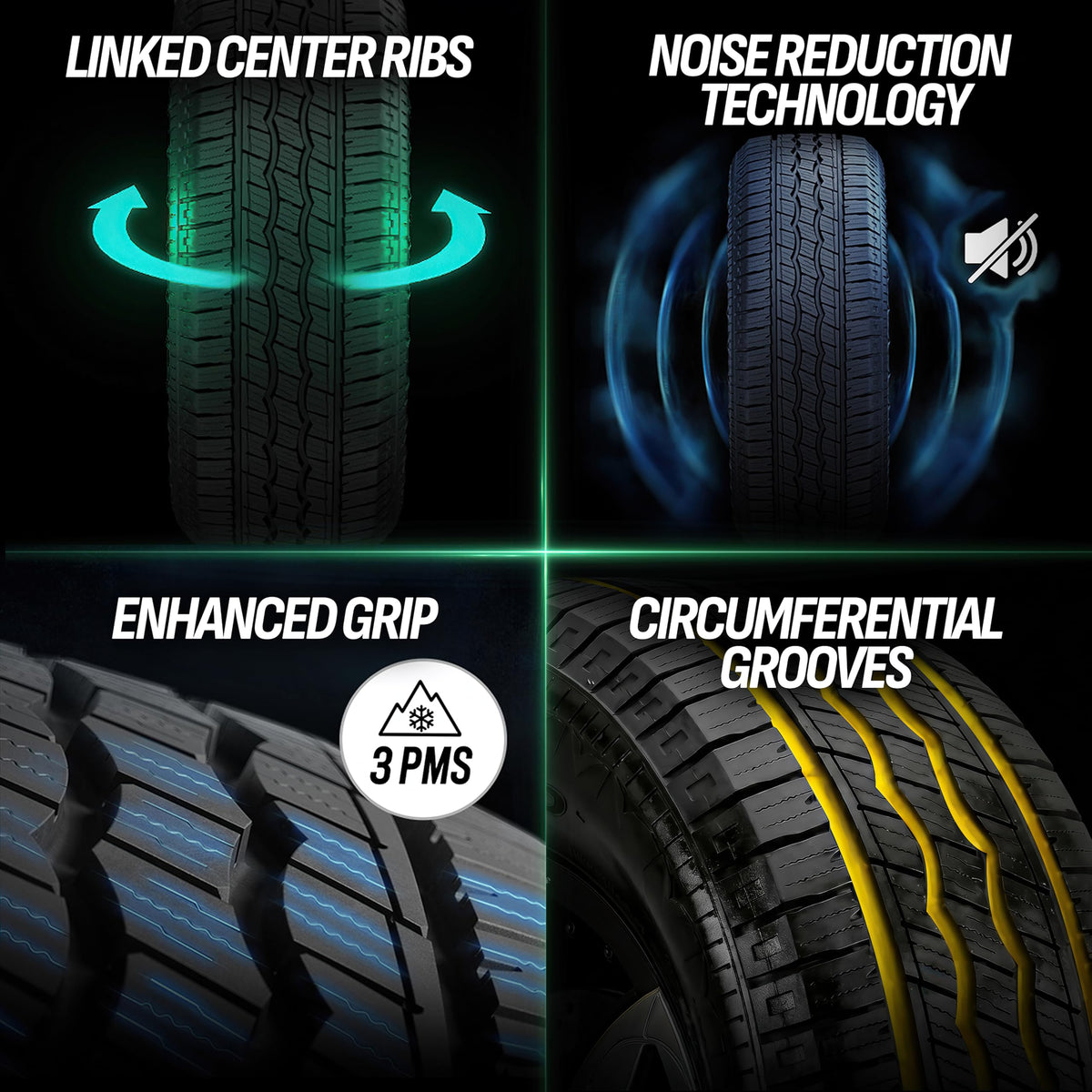 All-Season Highway Tire 275/60R20 116H XL Q9280