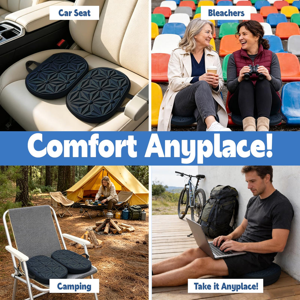 Foldable Cooling Gel Memory Foam Seat Cushion I6918