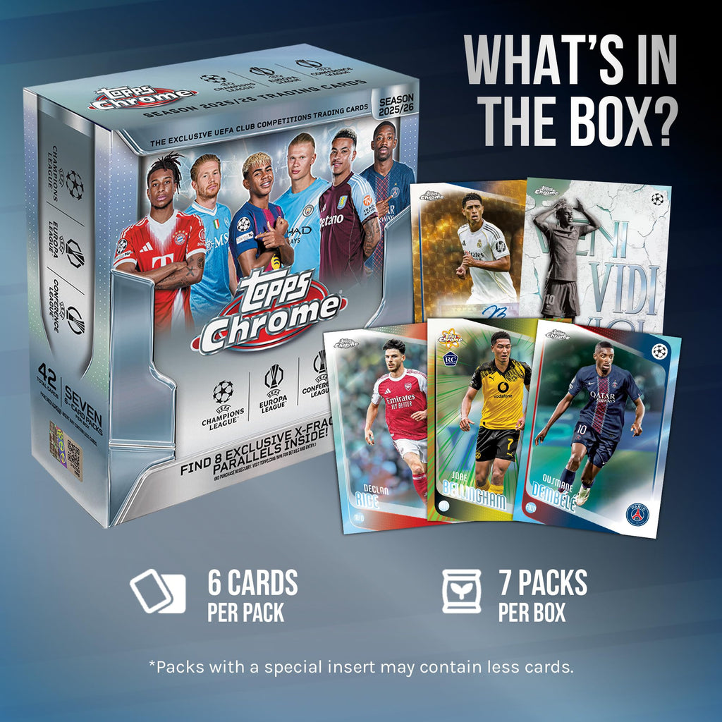 Topps Chrome UEFA Club Competitions Soccer Mega Box I870752