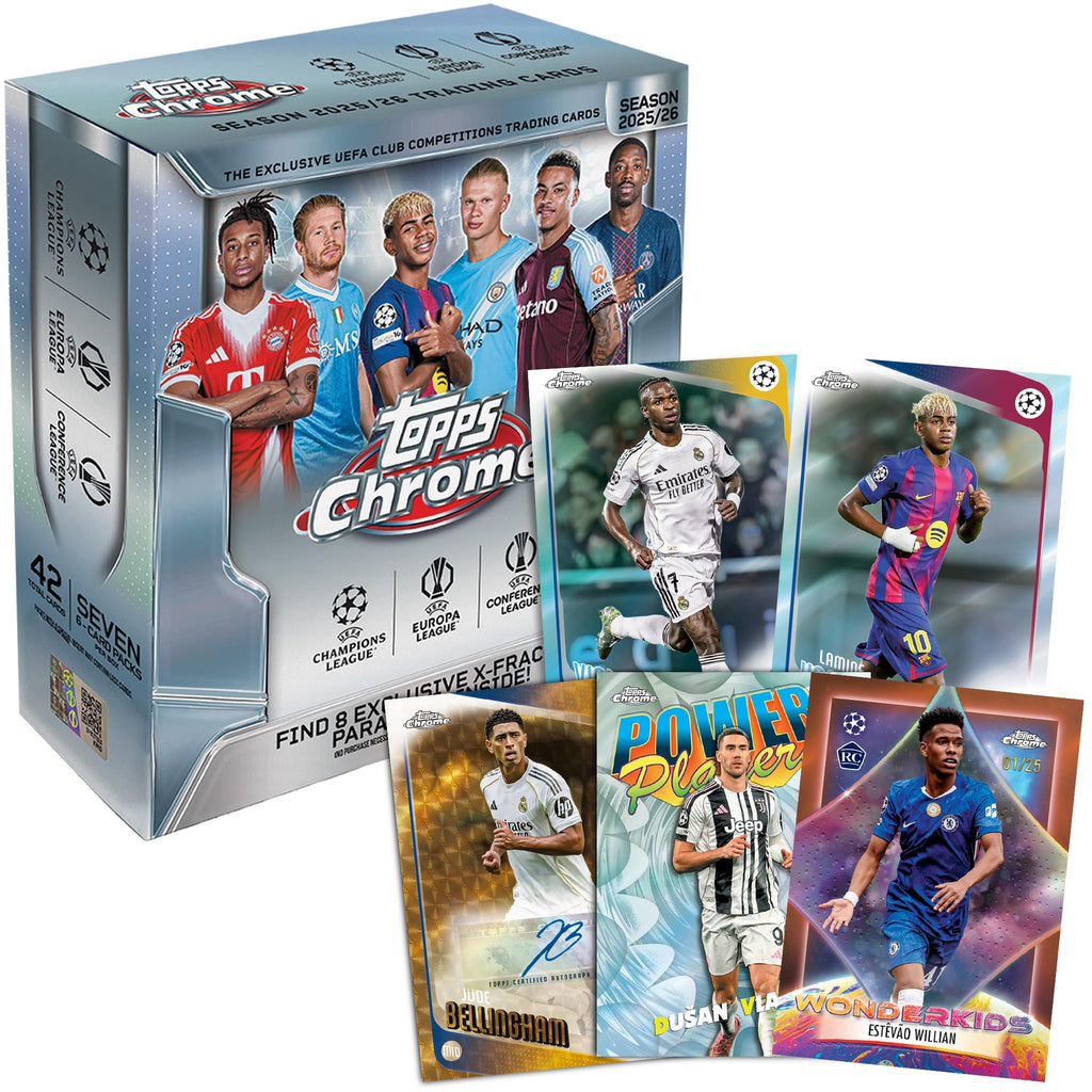 Topps Chrome UEFA Club Competitions Soccer Mega Box I870752