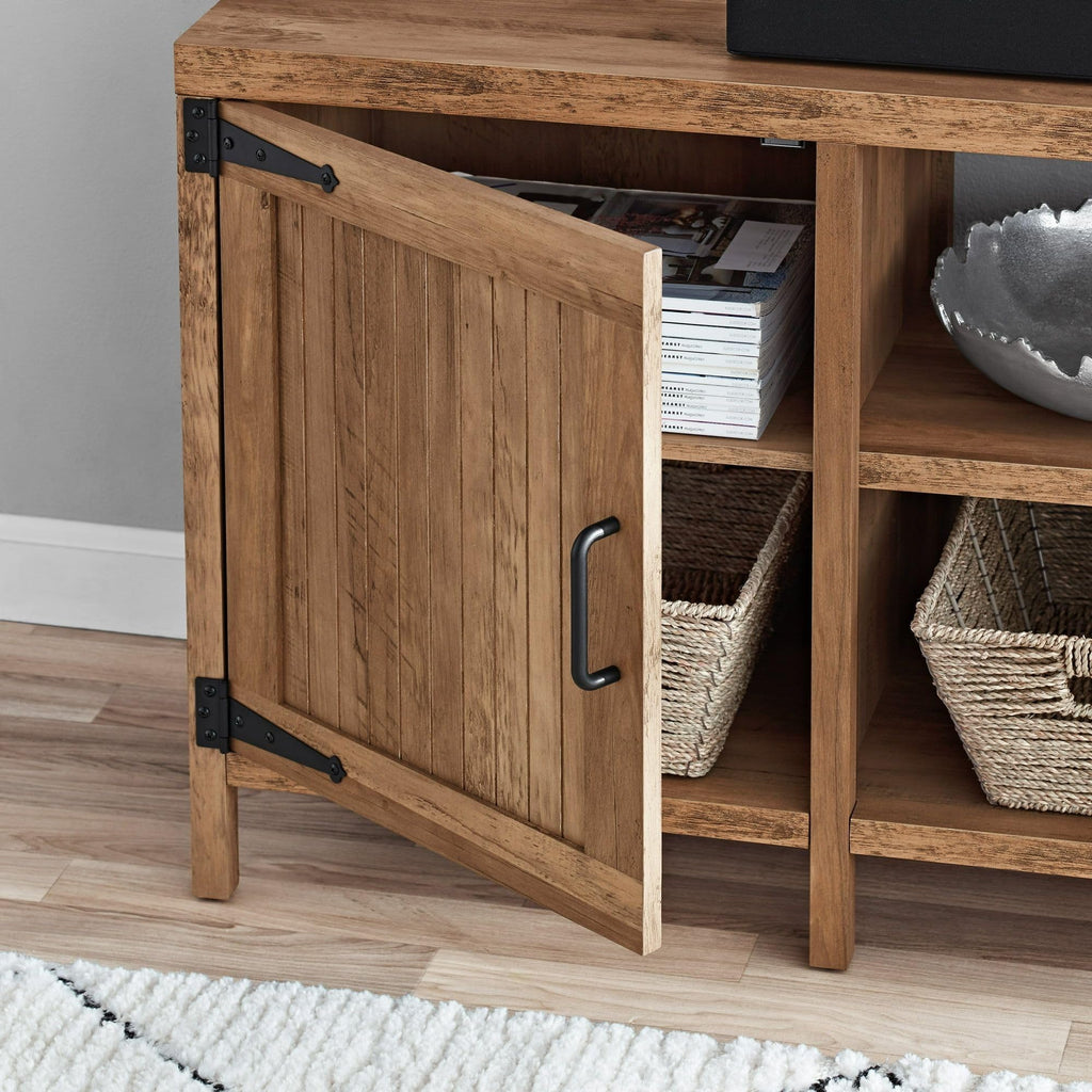 Rustic 70 in TV Stand with 2 Storage Cabinets P565860