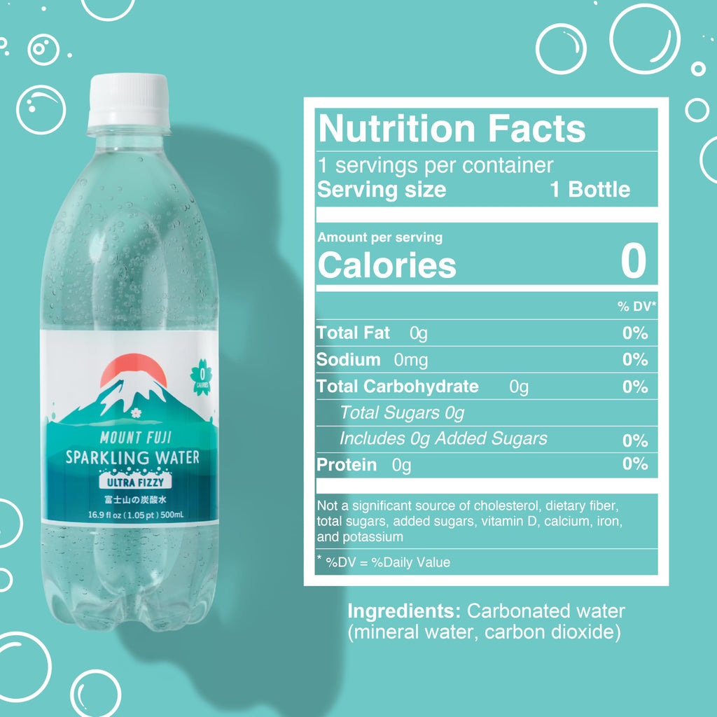 Sparkling Water Bottles 16.9 fl oz 24-Pack L91542