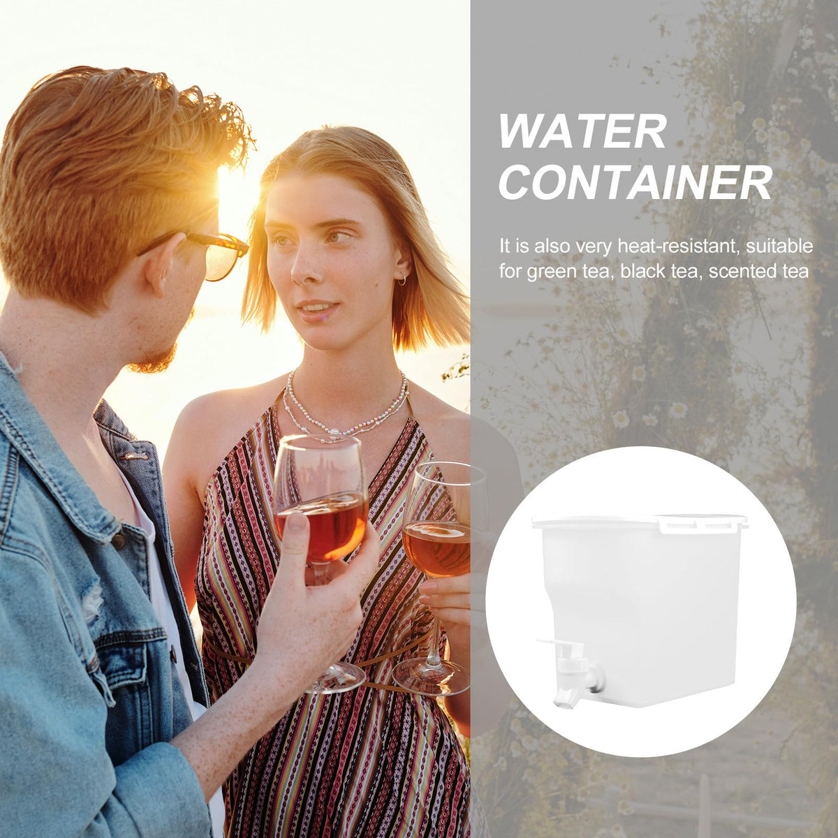 Cold Water Pitcher with Faucet V51825