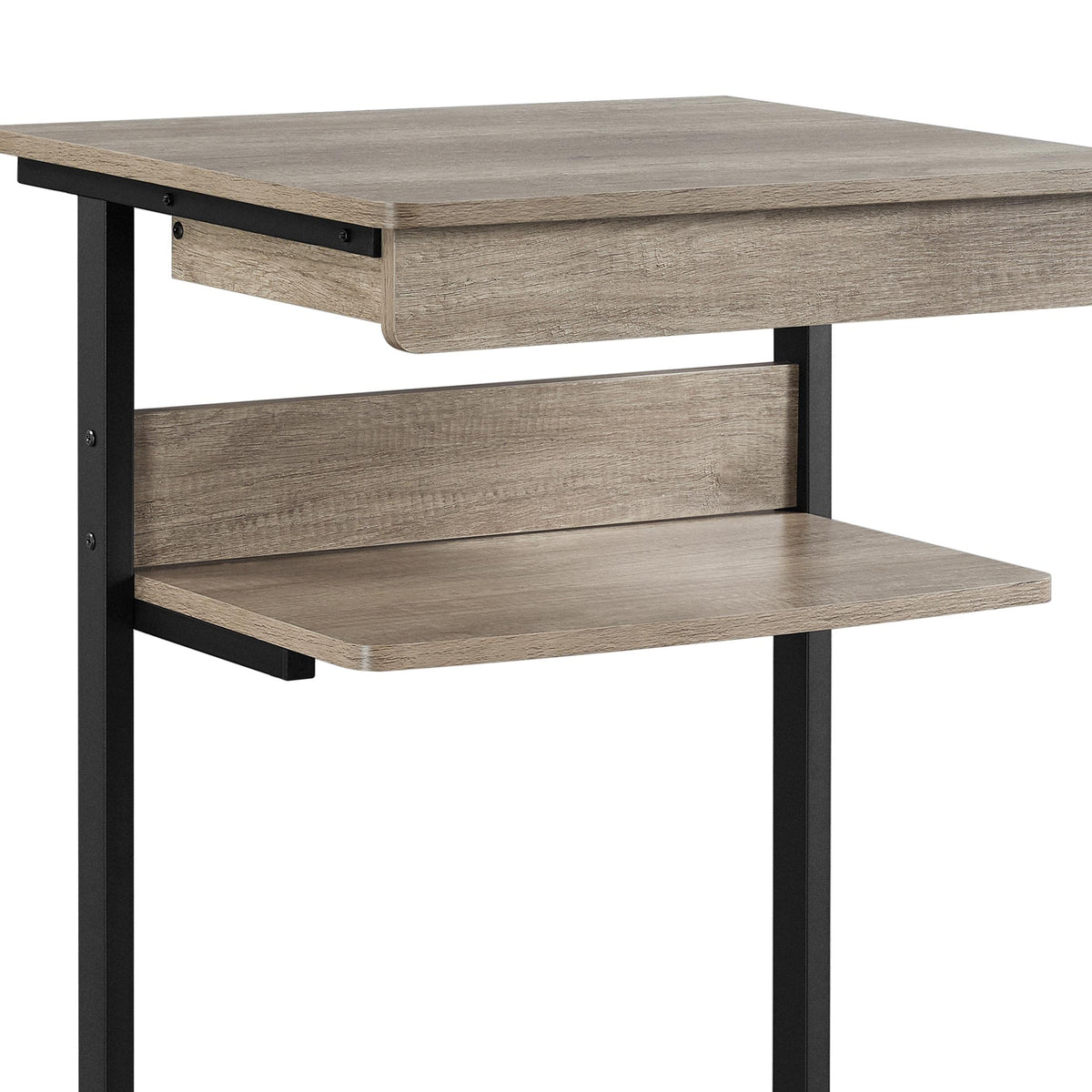Gray 3-Tier Rolling Cart with Drawer O9923